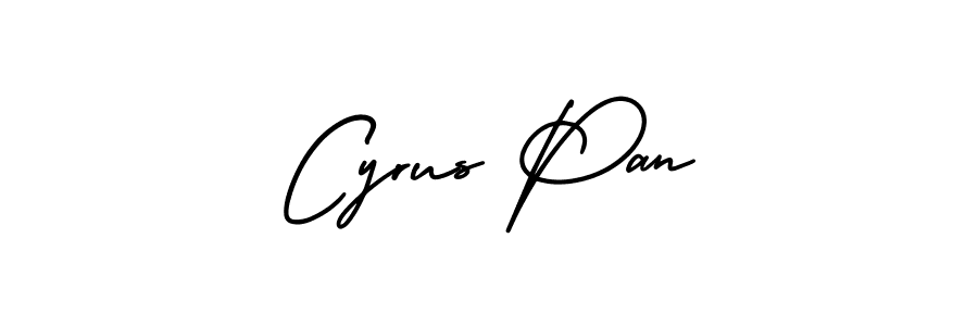 How to make Cyrus Pan signature? AmerikaSignatureDemo-Regular is a professional autograph style. Create handwritten signature for Cyrus Pan name. Cyrus Pan signature style 3 images and pictures png