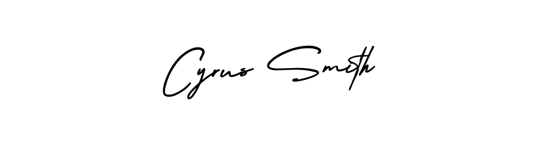 How to make Cyrus Smith name signature. Use AmerikaSignatureDemo-Regular style for creating short signs online. This is the latest handwritten sign. Cyrus Smith signature style 3 images and pictures png