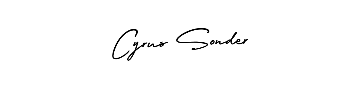 This is the best signature style for the Cyrus Sonder name. Also you like these signature font (AmerikaSignatureDemo-Regular). Mix name signature. Cyrus Sonder signature style 3 images and pictures png