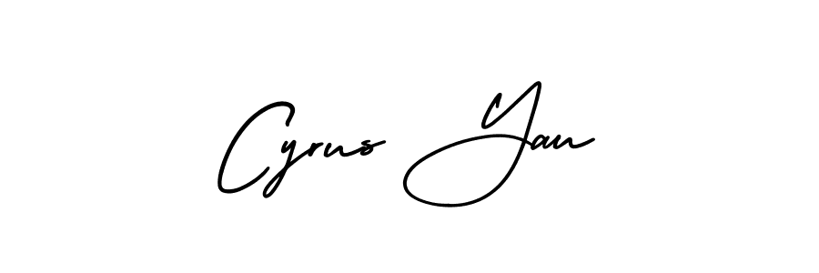 Make a short Cyrus Yau signature style. Manage your documents anywhere anytime using AmerikaSignatureDemo-Regular. Create and add eSignatures, submit forms, share and send files easily. Cyrus Yau signature style 3 images and pictures png