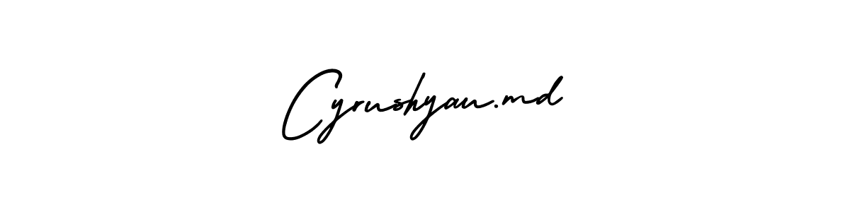 Design your own signature with our free online signature maker. With this signature software, you can create a handwritten (AmerikaSignatureDemo-Regular) signature for name Cyrushyau.md. Cyrushyau.md signature style 3 images and pictures png