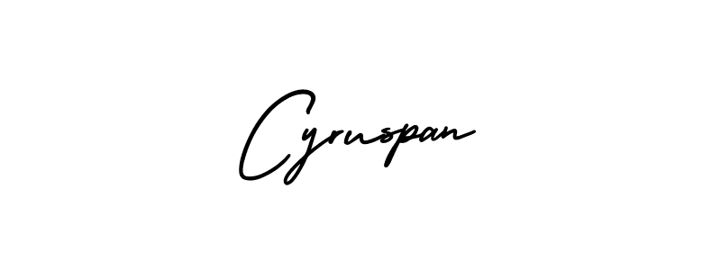 Design your own signature with our free online signature maker. With this signature software, you can create a handwritten (AmerikaSignatureDemo-Regular) signature for name Cyruspan. Cyruspan signature style 3 images and pictures png