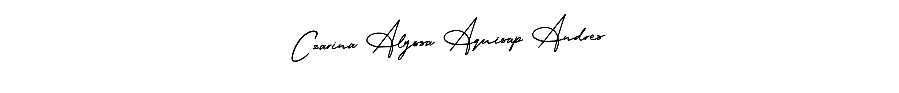 You can use this online signature creator to create a handwritten signature for the name Czarina Alyssa Aquisap Andres. This is the best online autograph maker. Czarina Alyssa Aquisap Andres signature style 3 images and pictures png