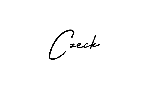 Design your own signature with our free online signature maker. With this signature software, you can create a handwritten (AmerikaSignatureDemo-Regular) signature for name Czeck. Czeck signature style 3 images and pictures png