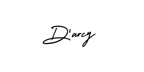 You should practise on your own different ways (AmerikaSignatureDemo-Regular) to write your name (D'arcy) in signature. don't let someone else do it for you. D'arcy signature style 3 images and pictures png