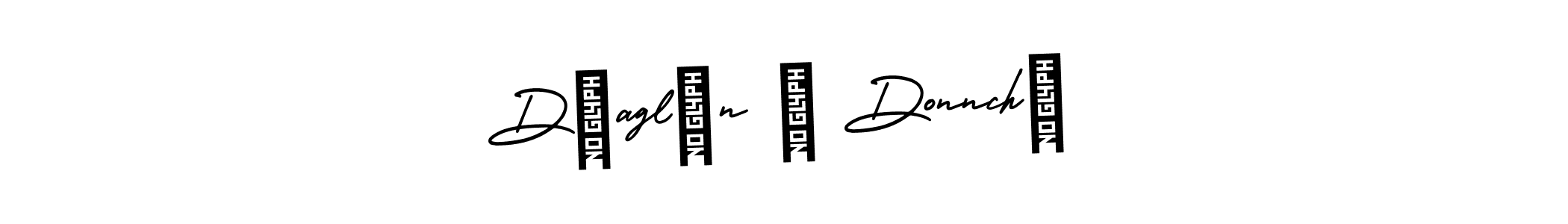 Use a signature maker to create a handwritten signature online. With this signature software, you can design (AmerikaSignatureDemo-Regular) your own signature for name Déaglán Ó Donnchú. Déaglán Ó Donnchú signature style 3 images and pictures png