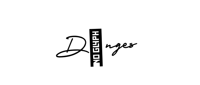 How to make Dönges name signature. Use AmerikaSignatureDemo-Regular style for creating short signs online. This is the latest handwritten sign. Dönges signature style 3 images and pictures png