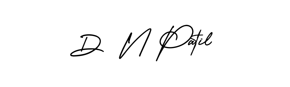 The best way (AmerikaSignatureDemo-Regular) to make a short signature is to pick only two or three words in your name. The name D  N Patil include a total of six letters. For converting this name. D  N Patil signature style 3 images and pictures png