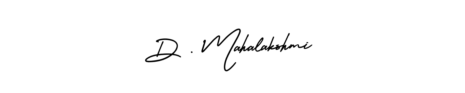 How to make D . Mahalakshmi name signature. Use AmerikaSignatureDemo-Regular style for creating short signs online. This is the latest handwritten sign. D . Mahalakshmi signature style 3 images and pictures png