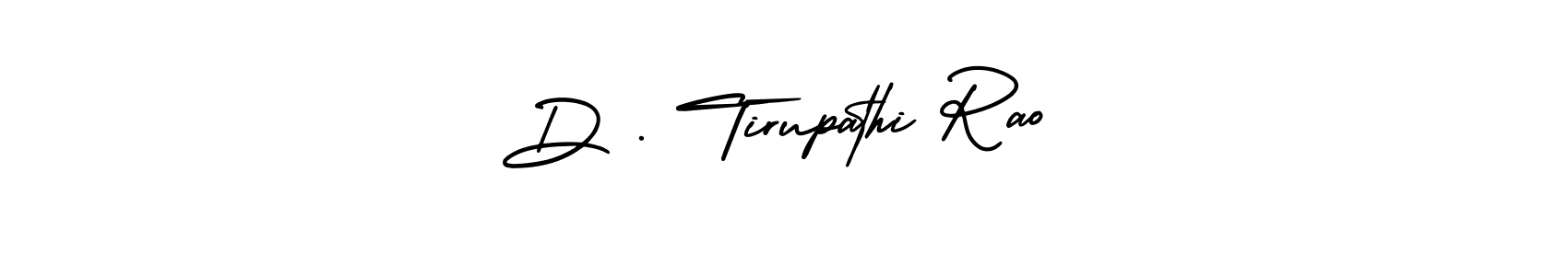 The best way (AmerikaSignatureDemo-Regular) to make a short signature is to pick only two or three words in your name. The name D . Tirupathi Rao include a total of six letters. For converting this name. D . Tirupathi Rao signature style 3 images and pictures png