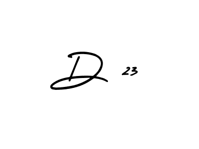 D 23 stylish signature style. Best Handwritten Sign (AmerikaSignatureDemo-Regular) for my name. Handwritten Signature Collection Ideas for my name D 23. D 23 signature style 3 images and pictures png