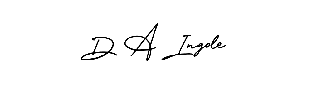 Create a beautiful signature design for name D A Ingole. With this signature (AmerikaSignatureDemo-Regular) fonts, you can make a handwritten signature for free. D A Ingole signature style 3 images and pictures png