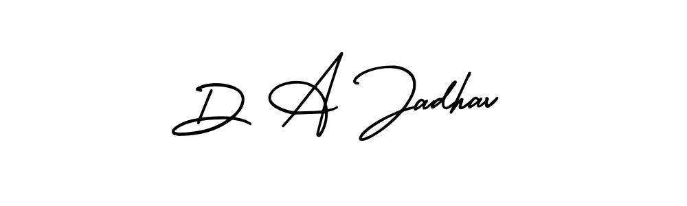 if you are searching for the best signature style for your name D A Jadhav. so please give up your signature search. here we have designed multiple signature styles  using AmerikaSignatureDemo-Regular. D A Jadhav signature style 3 images and pictures png