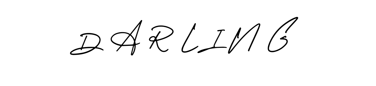 Create a beautiful signature design for name D A R L I N G. With this signature (AmerikaSignatureDemo-Regular) fonts, you can make a handwritten signature for free. D A R L I N G signature style 3 images and pictures png