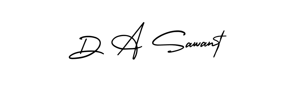 Make a beautiful signature design for name D A Sawant. With this signature (AmerikaSignatureDemo-Regular) style, you can create a handwritten signature for free. D A Sawant signature style 3 images and pictures png