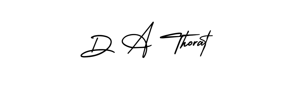 D A Thorat stylish signature style. Best Handwritten Sign (AmerikaSignatureDemo-Regular) for my name. Handwritten Signature Collection Ideas for my name D A Thorat. D A Thorat signature style 3 images and pictures png