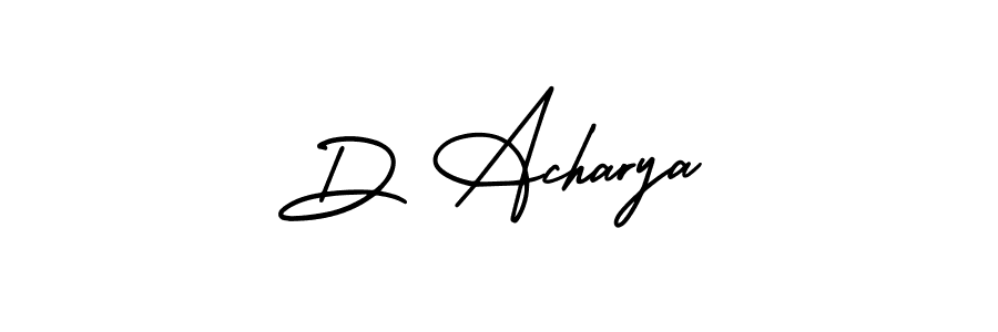It looks lik you need a new signature style for name D Acharya. Design unique handwritten (AmerikaSignatureDemo-Regular) signature with our free signature maker in just a few clicks. D Acharya signature style 3 images and pictures png