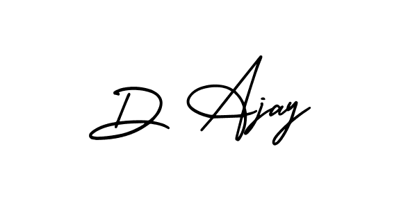 Similarly AmerikaSignatureDemo-Regular is the best handwritten signature design. Signature creator online .You can use it as an online autograph creator for name D Ajay. D Ajay signature style 3 images and pictures png