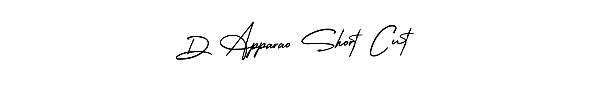 You can use this online signature creator to create a handwritten signature for the name D Apparao Short Cut. This is the best online autograph maker. D Apparao Short Cut signature style 3 images and pictures png