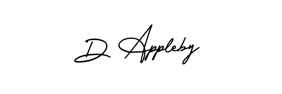 Create a beautiful signature design for name D Appleby. With this signature (AmerikaSignatureDemo-Regular) fonts, you can make a handwritten signature for free. D Appleby signature style 3 images and pictures png