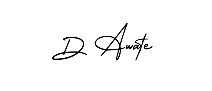 Make a short D Awate signature style. Manage your documents anywhere anytime using AmerikaSignatureDemo-Regular. Create and add eSignatures, submit forms, share and send files easily. D Awate signature style 3 images and pictures png