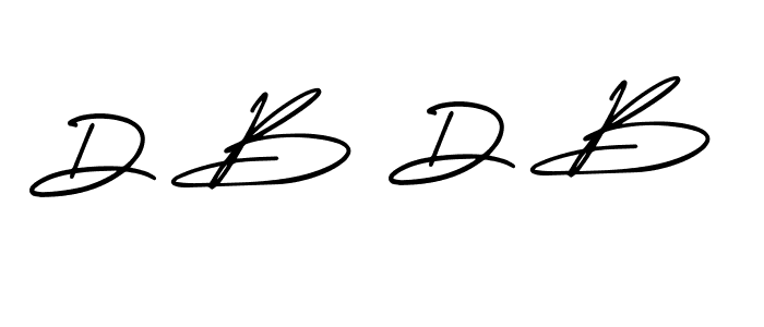 Design your own signature with our free online signature maker. With this signature software, you can create a handwritten (AmerikaSignatureDemo-Regular) signature for name D B D B. D B D B signature style 3 images and pictures png