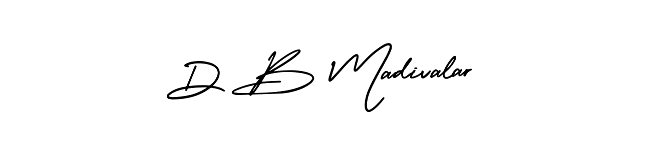 AmerikaSignatureDemo-Regular is a professional signature style that is perfect for those who want to add a touch of class to their signature. It is also a great choice for those who want to make their signature more unique. Get D B Madivalar name to fancy signature for free. D B Madivalar signature style 3 images and pictures png