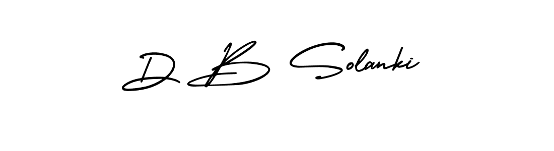 Design your own signature with our free online signature maker. With this signature software, you can create a handwritten (AmerikaSignatureDemo-Regular) signature for name D B Solanki. D B Solanki signature style 3 images and pictures png