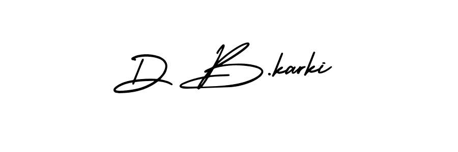 Make a beautiful signature design for name D B.karki. Use this online signature maker to create a handwritten signature for free. D B.karki signature style 3 images and pictures png