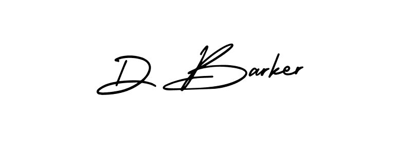 The best way (AmerikaSignatureDemo-Regular) to make a short signature is to pick only two or three words in your name. The name D Barker include a total of six letters. For converting this name. D Barker signature style 3 images and pictures png