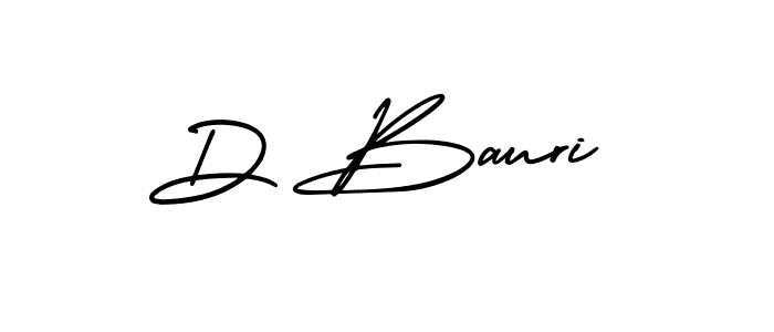 Use a signature maker to create a handwritten signature online. With this signature software, you can design (AmerikaSignatureDemo-Regular) your own signature for name D Bauri. D Bauri signature style 3 images and pictures png