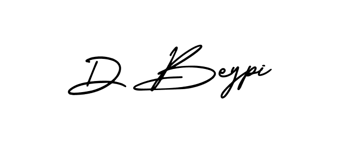 You should practise on your own different ways (AmerikaSignatureDemo-Regular) to write your name (D Beypi) in signature. don't let someone else do it for you. D Beypi signature style 3 images and pictures png