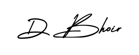 Style your name D Bhoir with confidence using AmerikaSignatureDemo-Regular signature design. Simple, elegant, and ready for immediate document use. D Bhoir signature style 3 images and pictures png