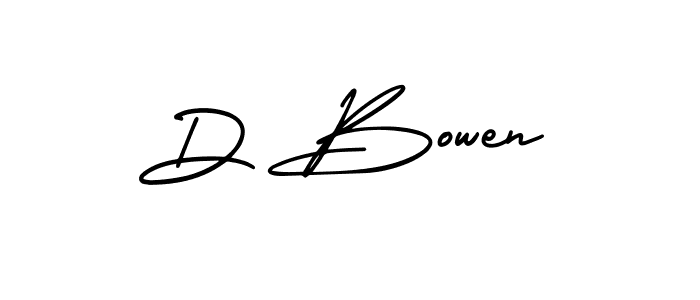 Also we have D Bowen name is the best signature style. Create professional handwritten signature collection using AmerikaSignatureDemo-Regular autograph style. D Bowen signature style 3 images and pictures png
