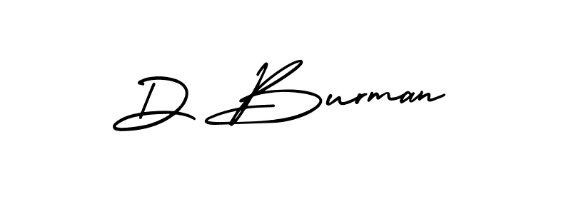 Design your own signature with our free online signature maker. With this signature software, you can create a handwritten (AmerikaSignatureDemo-Regular) signature for name D Burman. D Burman signature style 3 images and pictures png