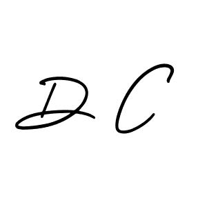 You should practise on your own different ways (AmerikaSignatureDemo-Regular) to write your name (D C) in signature. don't let someone else do it for you. D C signature style 3 images and pictures png