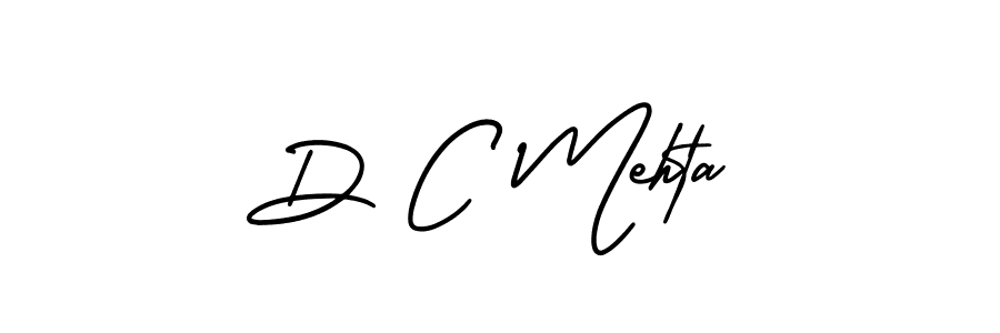 Use a signature maker to create a handwritten signature online. With this signature software, you can design (AmerikaSignatureDemo-Regular) your own signature for name D C Mehta. D C Mehta signature style 3 images and pictures png