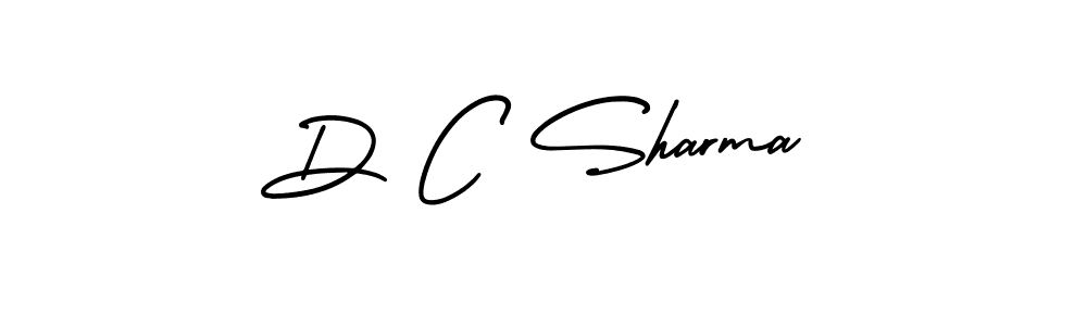 How to make D C Sharma name signature. Use AmerikaSignatureDemo-Regular style for creating short signs online. This is the latest handwritten sign. D C Sharma signature style 3 images and pictures png