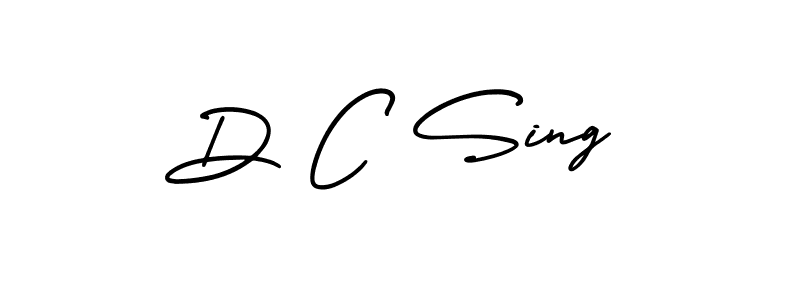 Best and Professional Signature Style for D C Sing. AmerikaSignatureDemo-Regular Best Signature Style Collection. D C Sing signature style 3 images and pictures png