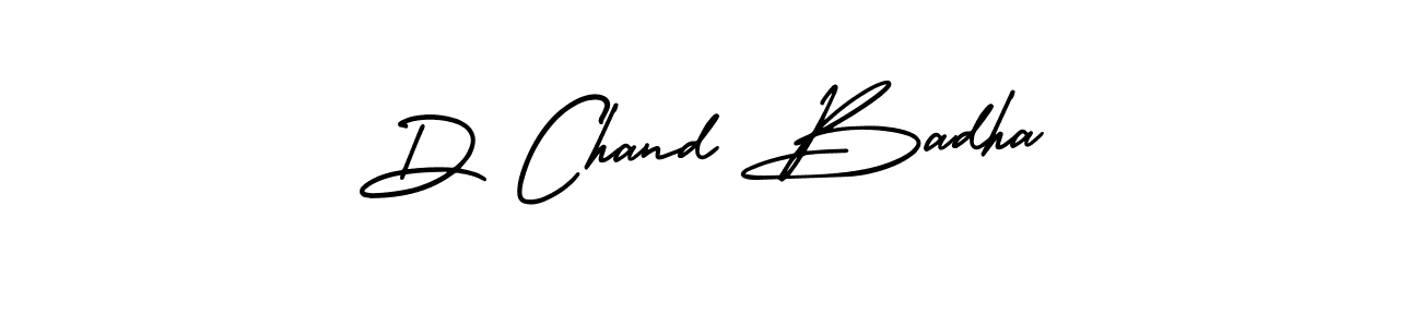 AmerikaSignatureDemo-Regular is a professional signature style that is perfect for those who want to add a touch of class to their signature. It is also a great choice for those who want to make their signature more unique. Get D Chand Badha name to fancy signature for free. D Chand Badha signature style 3 images and pictures png
