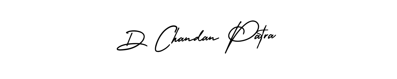 You should practise on your own different ways (AmerikaSignatureDemo-Regular) to write your name (D Chandan Patra) in signature. don't let someone else do it for you. D Chandan Patra signature style 3 images and pictures png