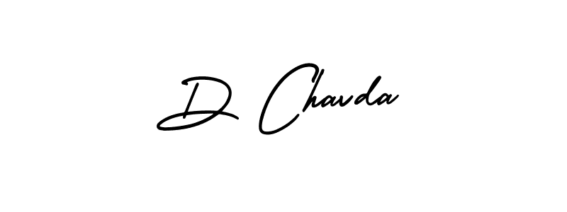 Also we have D Chavda name is the best signature style. Create professional handwritten signature collection using AmerikaSignatureDemo-Regular autograph style. D Chavda signature style 3 images and pictures png