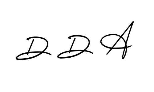 Also You can easily find your signature by using the search form. We will create D D A name handwritten signature images for you free of cost using AmerikaSignatureDemo-Regular sign style. D D A signature style 3 images and pictures png