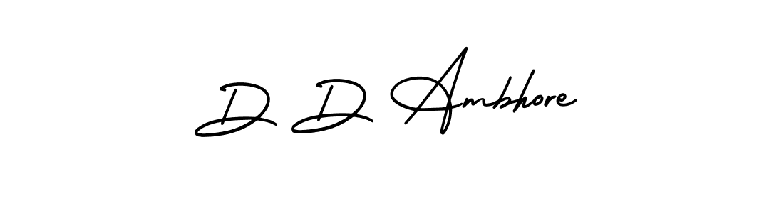 Similarly AmerikaSignatureDemo-Regular is the best handwritten signature design. Signature creator online .You can use it as an online autograph creator for name D D Ambhore. D D Ambhore signature style 3 images and pictures png