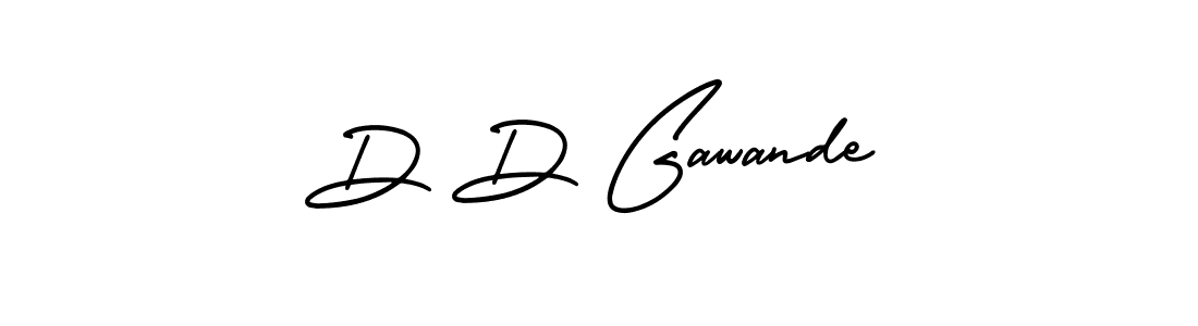Create a beautiful signature design for name D D Gawande. With this signature (AmerikaSignatureDemo-Regular) fonts, you can make a handwritten signature for free. D D Gawande signature style 3 images and pictures png