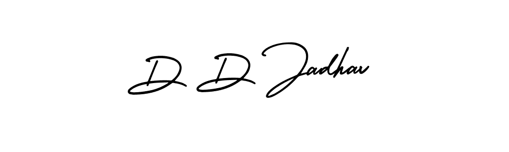 Create a beautiful signature design for name D D Jadhav. With this signature (AmerikaSignatureDemo-Regular) fonts, you can make a handwritten signature for free. D D Jadhav signature style 3 images and pictures png