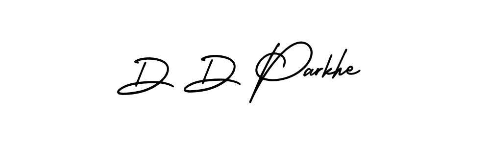 Use a signature maker to create a handwritten signature online. With this signature software, you can design (AmerikaSignatureDemo-Regular) your own signature for name D D Parkhe. D D Parkhe signature style 3 images and pictures png