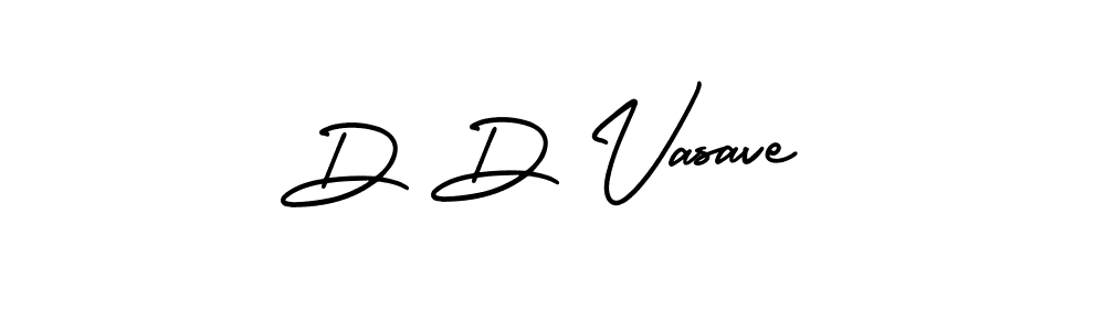 Design your own signature with our free online signature maker. With this signature software, you can create a handwritten (AmerikaSignatureDemo-Regular) signature for name D D Vasave. D D Vasave signature style 3 images and pictures png