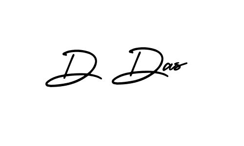 Make a beautiful signature design for name D Das. With this signature (AmerikaSignatureDemo-Regular) style, you can create a handwritten signature for free. D Das signature style 3 images and pictures png