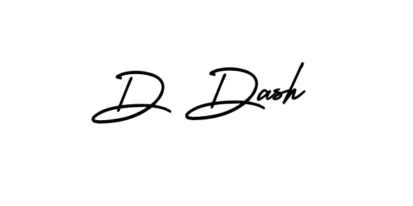 Design your own signature with our free online signature maker. With this signature software, you can create a handwritten (AmerikaSignatureDemo-Regular) signature for name D Dash. D Dash signature style 3 images and pictures png